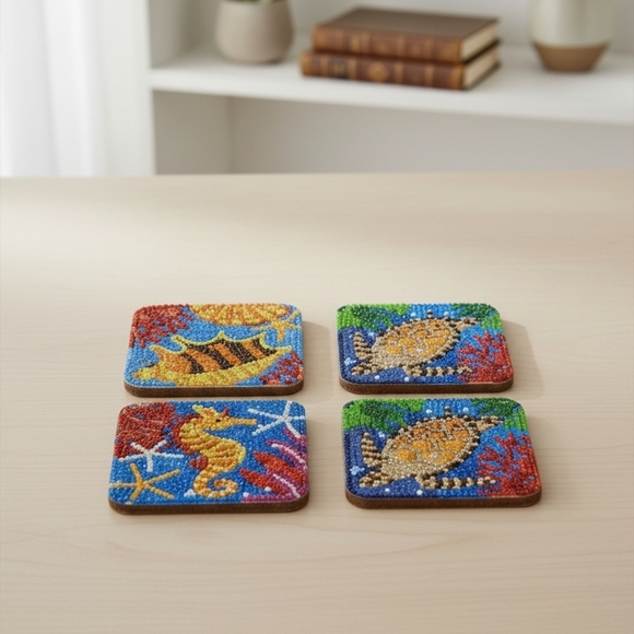 Oceanic Charm Coaster Set - Picture 2 of 3